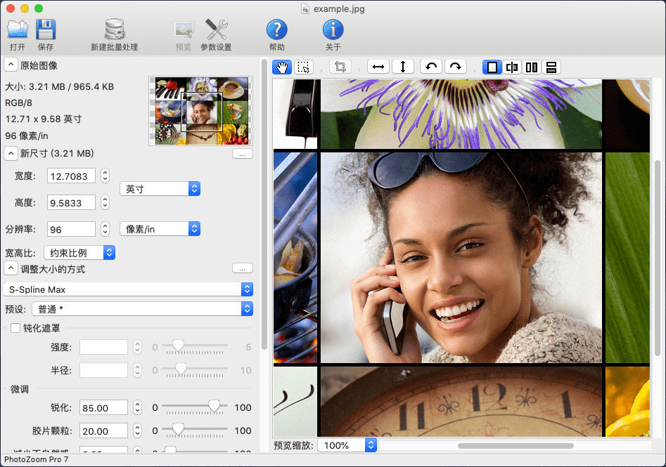 Benvista PhotoZoom Pro for Mac v7.1.0 图像无损放大软件免费版