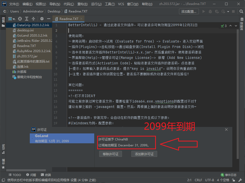JetBrains GoLand 2020.3.2 Go编程语言IDE集成开发环境中文免费版